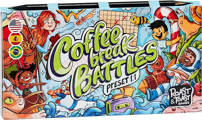 Coffee Break Battles | Family Board Game | Board Game for Adults and Family | Adventure Board Game | Ages 4+ | for 2 Players | Average Playtime 20 Minutes