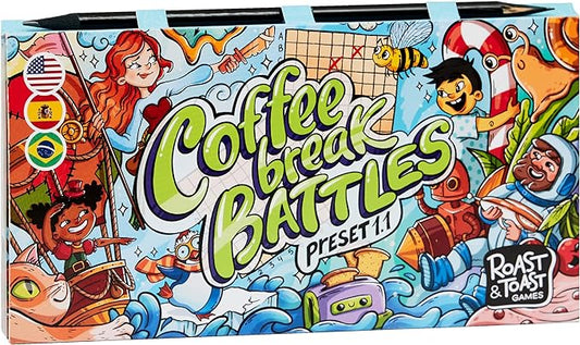 Coffee Break Battles | Family Board Game | Board Game for Adults and Family | Adventure Board Game | Ages 4+ | for 2 Players | Average Playtime 20 Minutes