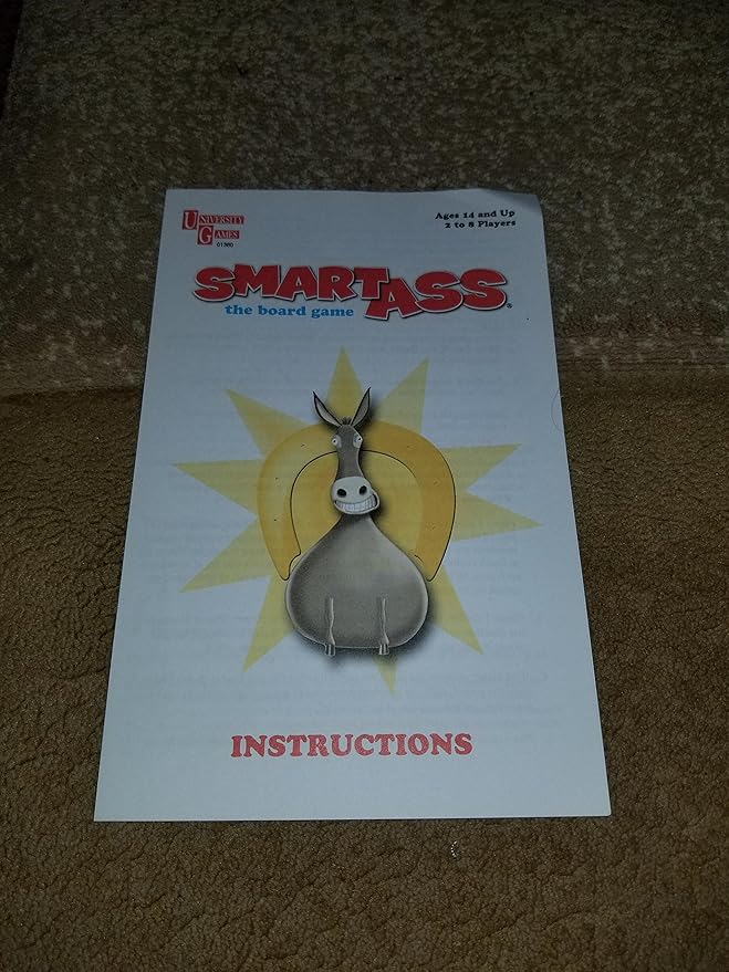 University Games Smart Ass Trivia Board Game for 2 or More Players, Ages 12 and Up