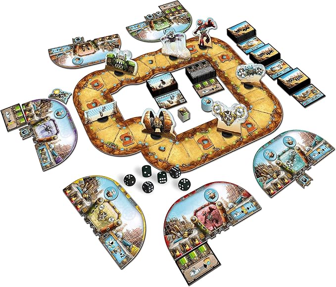 Queen Games Scrap Racer Strategy Dice Game for Families, Adults, Kids Ages 8+, 2-6 Players