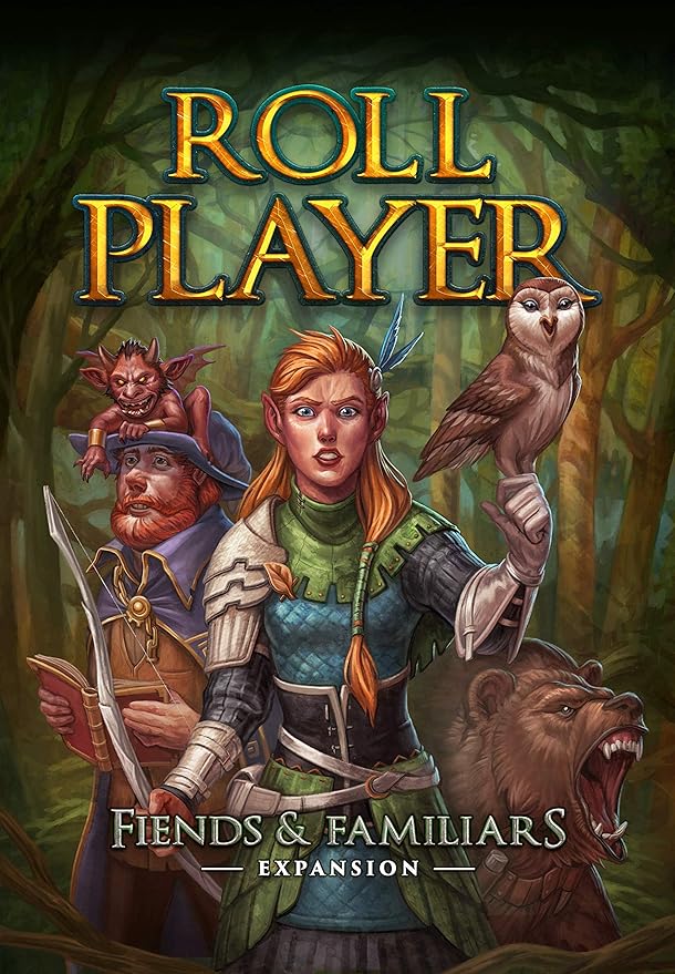 Roll Player: Fiends & Familiars Expansion | New Animal Companions | 2nd Expansion for Roll Player Board Game | Dice Strategy Game | Family Game for 1-4 Players Ages 14+