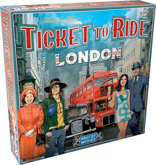 Ticket to Ride London Board Game - Train Route-Building Strategy Game, Fun Family Game for Kids & Adults, Ages 8+, 2-4 Players, 10-15 Minute Playtime, Made by Days of Wonder