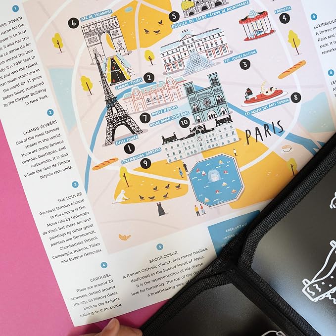 Jaq Jaq Bird Cities of Wonder Erasable Book - Paris