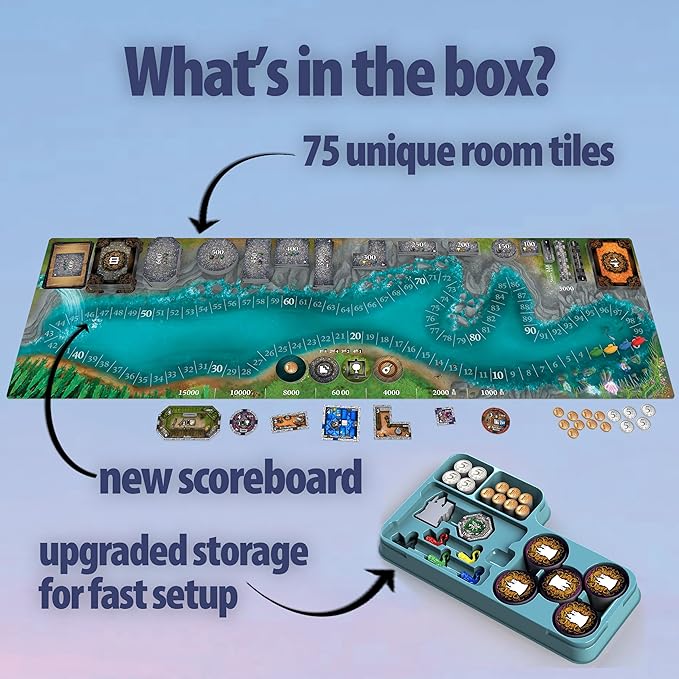 Castles of Mad King Ludwig 2nd Edition - Beautiful Award-Winning Family Strategy Board Game for Families, Adults, Kids - from The Creators of One Night Ultimate Werewolf - Build Neuschwanstein Castle