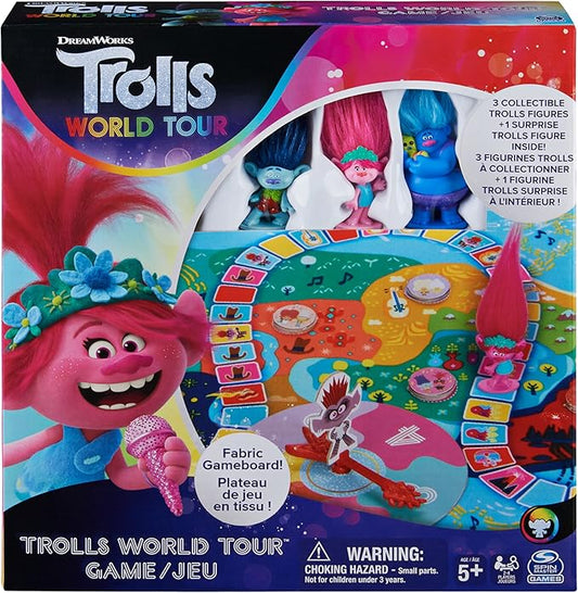 Spin Master Games Trolls World Tour Cooperative Strategy Board Game for Families and Kids Ages 5 and up