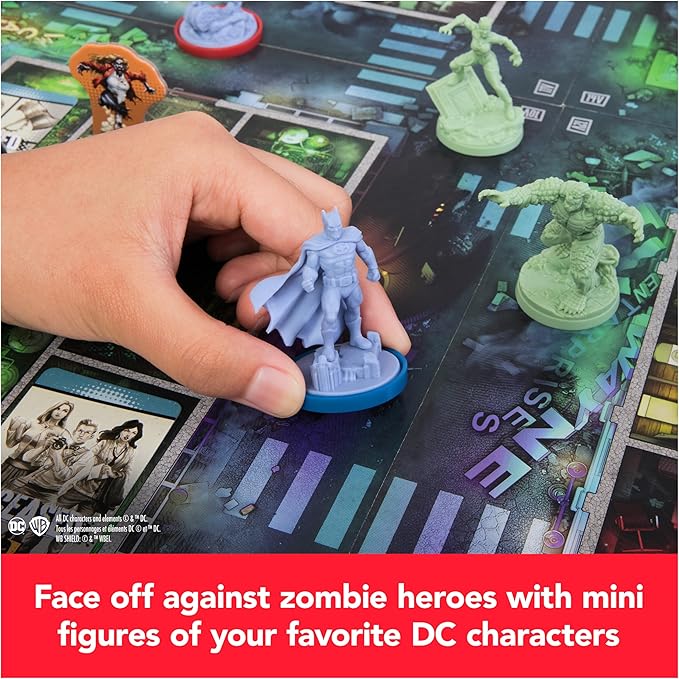 Spin Master Games, DCeased: Gotham City Outbreak, Part of The Zombicide Collection, Collectible DC Comics Miniatures, Strategy Board Game, for Adults & Teens, 1-4 Players, for Ages 14 & Up