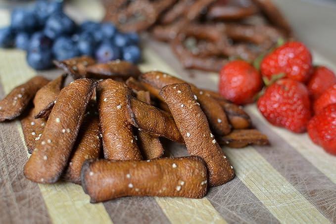 Sprouted Pretzel Shells, Homestyle Baked, Vegan, Certified OU Kosher and non-GMO, 8 Ounce Bag, Pack of 3