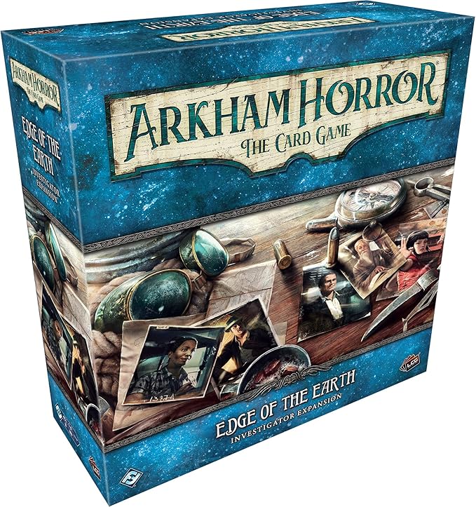 Fantasy Flight Games Arkham Horror The Card Game Edge of The Earth Investigator Expansion - Unleash New Terrors! Lovecraftian Cooperative LCG, Ages 14+, 1-4 Players, 1-2 Hour Playtime, Made