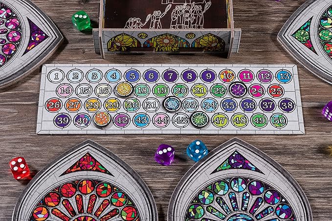 Sagrada Board Game | Family Game for Kids and Adults | Dice Drafting and Placement Strategy Game | Ages 10+ | 1 to 4 Players | by Floodgate Games