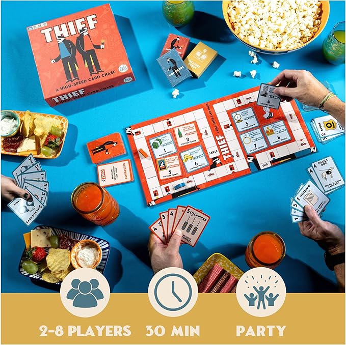 Spin Master Games, SolidRoots Thief, High-Speed Card Game from the Makers of Mind The Gap, for Friendsgiving, Family Parties, Birthdays & More, 2-8 Players, for Ages 10 & Up