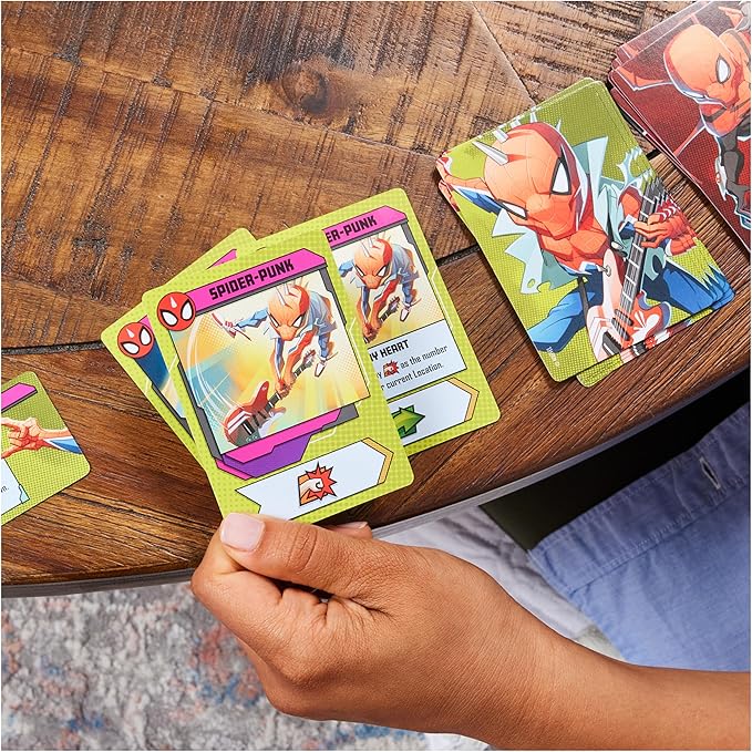 Spin Master Games, Marvel United: Spider-Geddon, Strategy Board Game, Collectible Spider Man Figurines, for Fans of Marvel Rivals & Action Movie Toys, 1-4 Players, for Ages 14 & Up