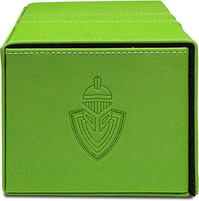 Card Guardian - Premium Double Deck Box (Lime Green) for 200+ cards Trading Card Games TCG Perfect for Magic the gathering (MTG), Commander Deck, Yugioh Deck Box, Sports Card Storage Boxes