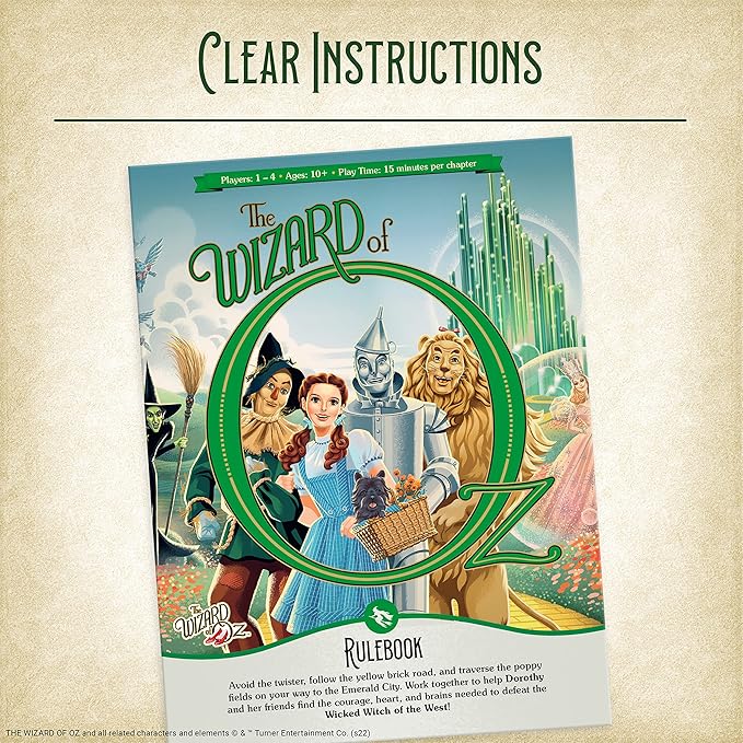 Ravensburger Wizard of Oz Adventure Book Game for Ages 10 & Up – Immersive Story-Based Gameplay | Detailed Miniatures | Ideal Gift for Brain Teaser Enthusiasts | Interactive Group Activity