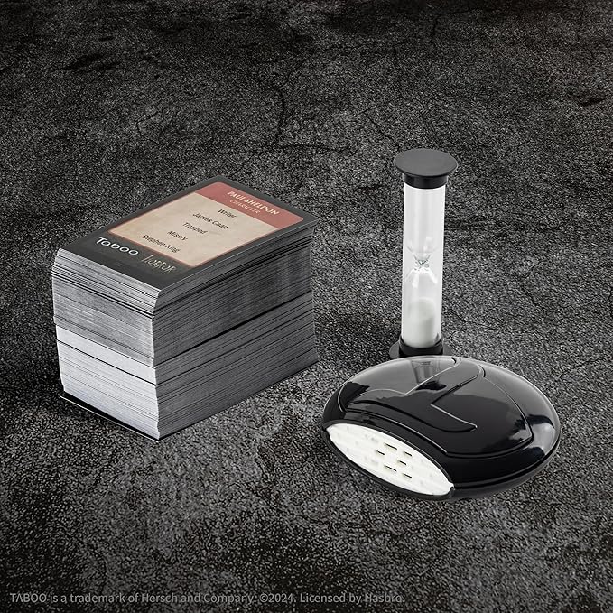 Taboo: Horror Edition Party Board Game, Horror Genre Themed Trivia Word Game with Screaming Buzzer, Game for 2 Players or More, Fans of Horror Themed Films & Culture, Ages 13 and Up