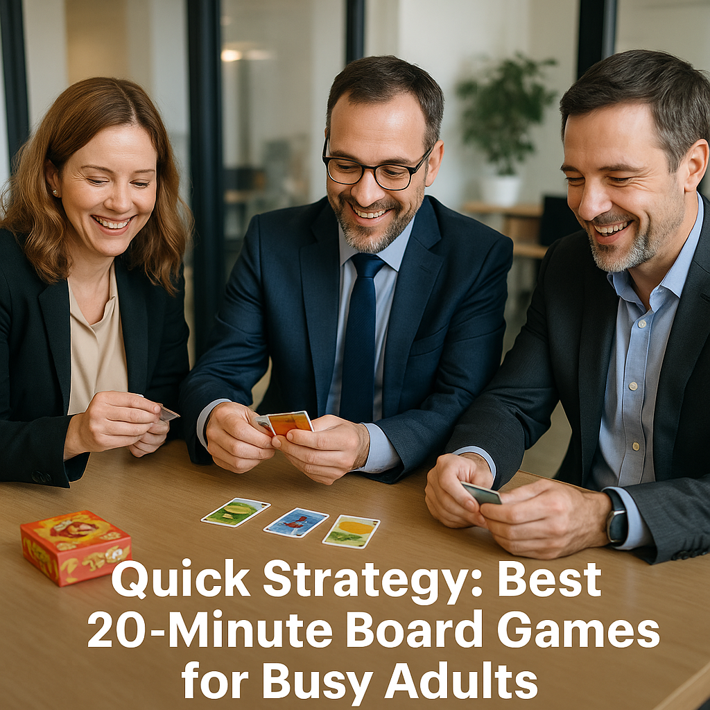 Quick Strategy: Best 20-Minute Board Games for Busy Adults