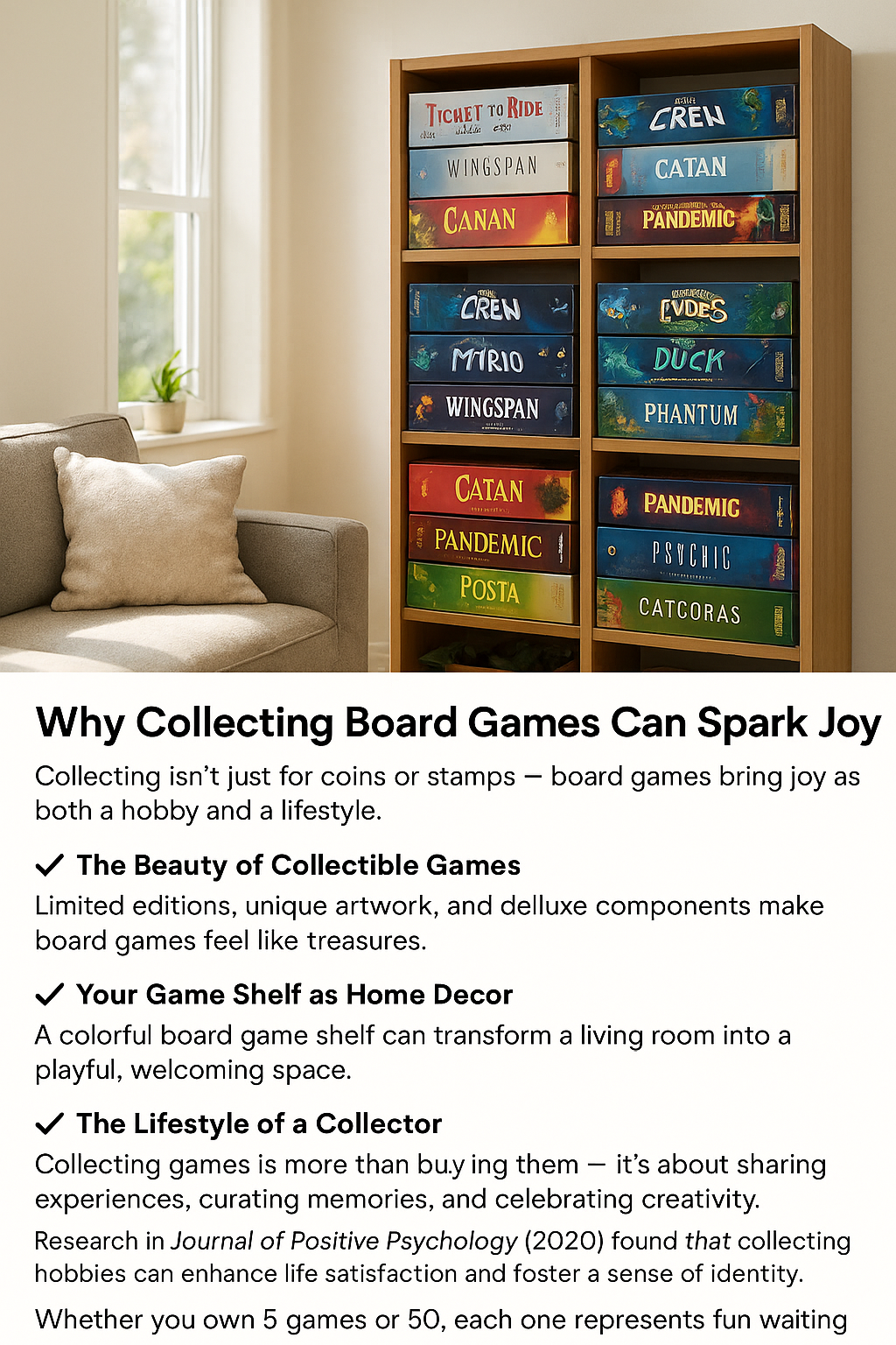 “Why Collecting Board Games Can Spark Joy”