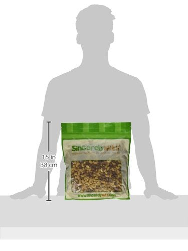 Sincerely Nuts Roasted & Unsalted Mixed Nuts (1 LB) Almonds, Cashews, Brazil Nuts, Hazelnuts & Pecans - Vegan, Kosher & Gluten-Free Food-Nutrient Rich Alternative Treat for the Whole Family