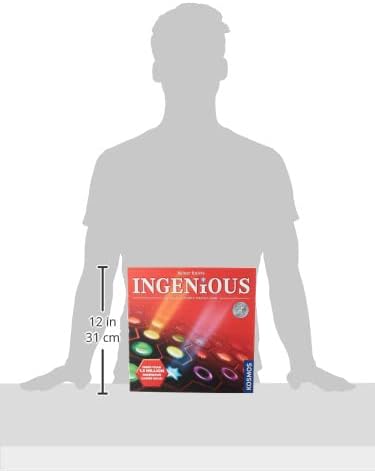 Thames & Kosmos Ingenious | Ultimate Family Strategy Game | 1 – 4 Players | Spiel Des Jahres-Nominated | Fun Abstract Tile Laying | Winner Golden Geek Award, Red, Standard (696116)