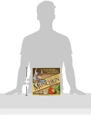 Munchkin Deluxe Board Game (Base Game), Family Board & Card Game, Adults, Kids, & Fantasy Roleplaying Game, Ages 10+, 3-6 Players, Avg Play Time 120 Min, From Steve Jackson Games