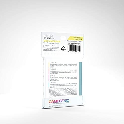5 Packs Gamegenic Prime Board Game Sleeves 50ct Mini American Size Card Sleeves Value Bundle!