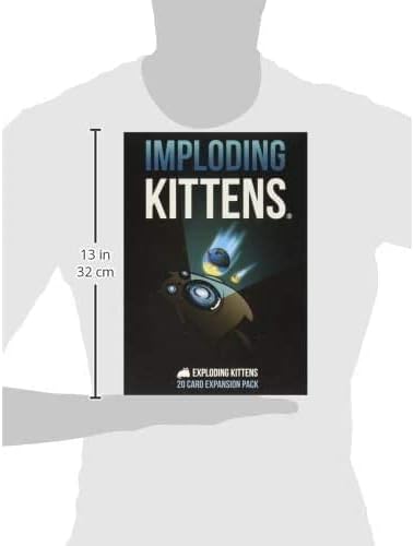 Imploding Kittens Expansion Pack by Exploding Kittens, Original Game Required - 2-5 Players - Ages 7+ - 15 Minutes to Play - Ideal for Party, Family Game Night, Fun for Kids and Adults