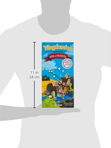 Strategy Board Game Extension for Kids, Teens and Family, Tabletop Game Nights, Ages 8 & Up, 2 to 5 Players, Kingdomino Age of Giants Expansion by Blue Orange Games