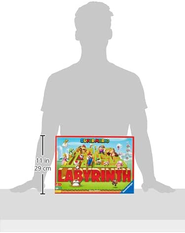 Ravensburger Super Mario Labyrinth - Engaging Family Board Game | Fun for Kids & Adults | Ages 7 and Up | Dynamic Maze Game | Stimulating Replay Value | Supports 2-4 Players