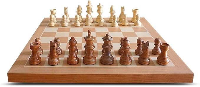 Air + Electronic Chess Set, A magnificently Full Wooden Wooden Chess Board with Extra Queens,LEDs, AI Adaptive Electronic Chess Set Game and App with Computer Chess Board