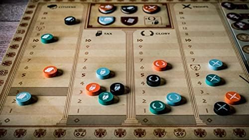 Iello: Khora, Rise of an Empire, Race to Development Game, Develop your City Faster and Better than Your Opponents, 2 to 4 Players, 75 Minute Play Time, For Ages 14 and up