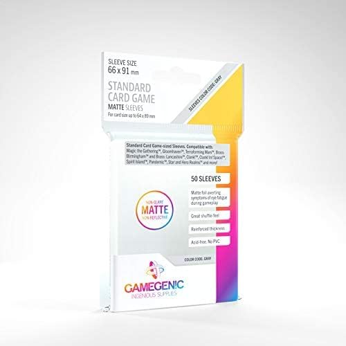 5 Packs Gamegenic Matte Board Game Sleeves 50ct Standard Card Game Size Card Sleeves Value Bundle!