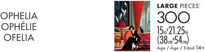 Buffalo Games - Laura El - Ophelia - Large Piece Jigsaw Puzzle for Adults - Challenging Puzzle Perfect for Game Nights - Finished Size is 21.25 x 15.00