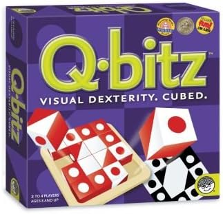 Mindware Q-Bitz Pattern Matching Fun Board Games for Family Game Night | Ages 8 and up 2-4 Players