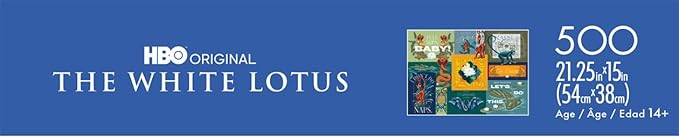 Buffalo Games - Warner Bros - White Lotus Collage - 500 Piece Jigsaw Puzzle for Adults - Challenging Puzzle Perfect for Game Nights - Finished Size is 21.25 x 15.00