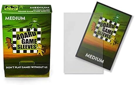 10 Packs Arcane Tinmen Non-Glare Board Game Sleeves 50 ct Medium Size Card Sleeves Display Case