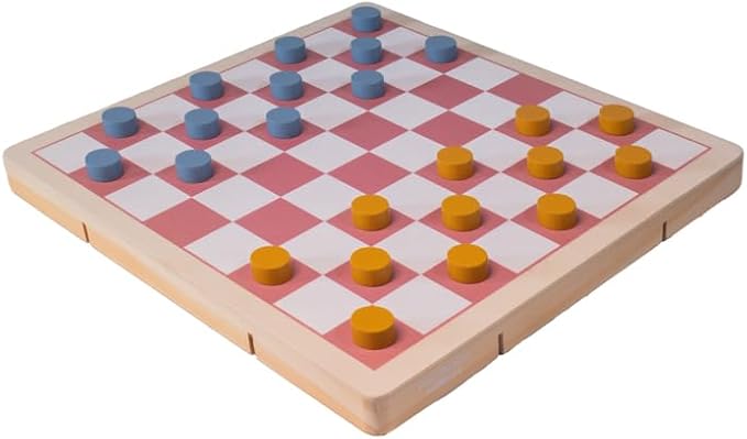 Neato Time to Play 8-in-1 Wooden Board Game Set – Chess, Checkers, Backgammon, Bowling, Sling Puck, Snakes and Ladders, Racing – Classic Family Game for Kids & Adults – Great for Game Night & Travel