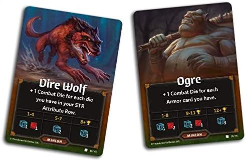 Roll Player: Monsters and Minions | 5-Player Expansion for The Dice Game of Fantasy Character Creation | Strategy Board Game by Thunderworks Games | 1-5 Players Ages 12+