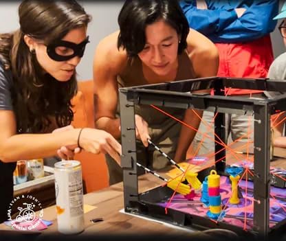 Tiny Laser Heist - A Hilariously Awkward 3D Heist Game, Base + Expansion Pack, 3+ Players, Every Round is a Mini Escape Room