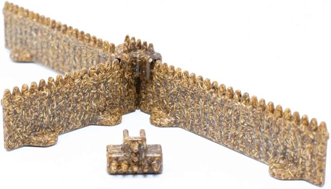 Palisades Fences Kit - Mini Dungeon Castle Cavern DND Terrain for Tabletop RPGs, Dungeons & Dragons, Pathfinder, War Gaming, and More! by DCD (34+pcs, 7ft 8in)