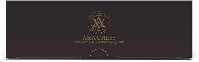 A&A Premium Natural Walnut Folding Chess Board Game Set, 15" Wooden Chess Board & 3" King Height Staunton Chess Pieces with 2 Extra Queens, Portable Travel Chess Set with Storage Bag for Adults & Kids