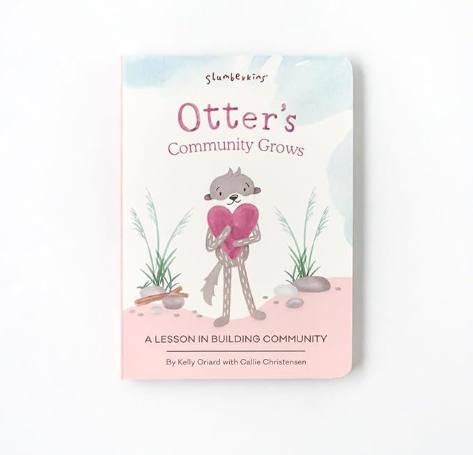 Slumberkins Otter Snuggler & 2 Board Books Complete Set Bundle | Promotes Family Bonding, Building Connections & Acceptance | Social Emotional Learning (Otter Snuggler Plush + 2 Board Books)