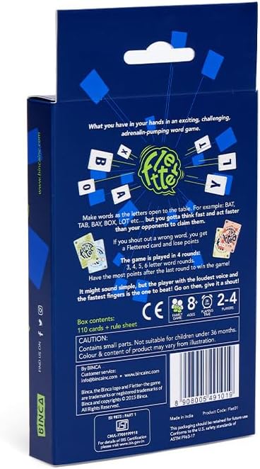 Fletter Word Games for Kids 8-12, Educational Card Games, Kids Birthday Party Favor, 8 Year Old Girl Birthday Gift, Fun Fast-Paced Vocabulary Challenge For Game Night, Travel Gifts Ages 8 9 10 Yrs