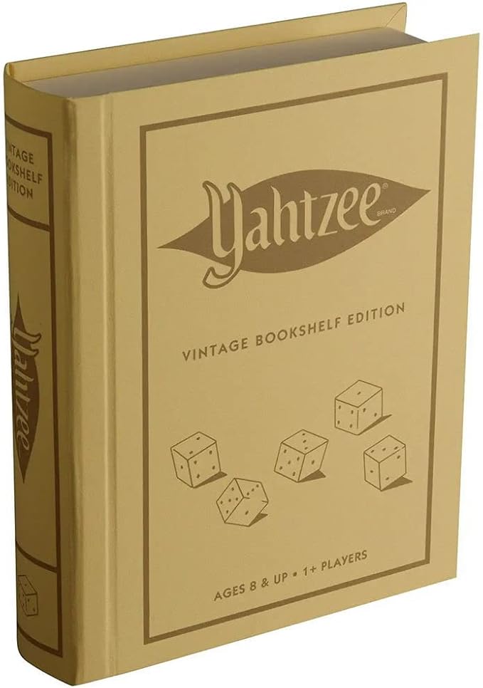 WS Game Company Yahtzee Vintage Bookshelf Edition