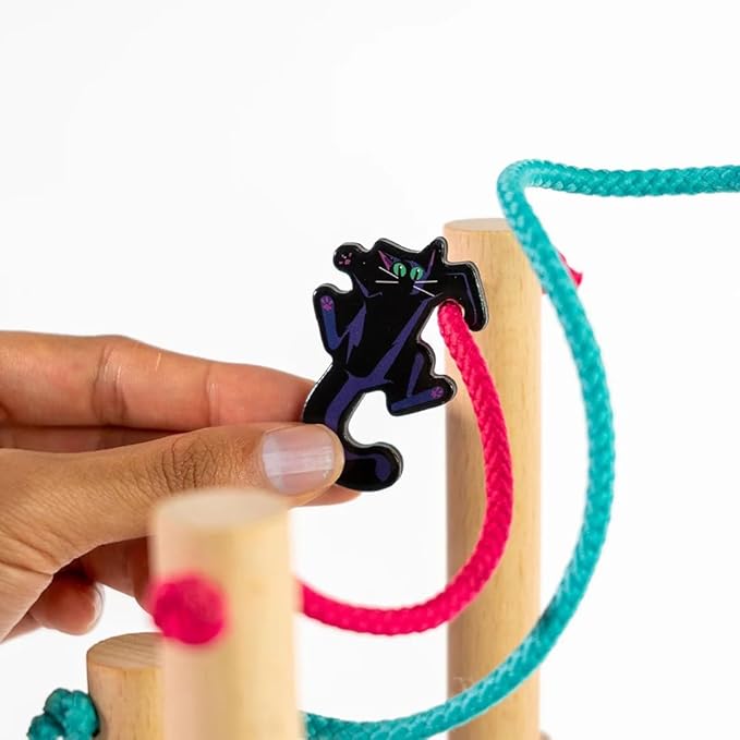 Nekojima - Build The Power Grid but Don't Knock it Down! | Family Game for Kids and Adults for Ages 8 and up | Stacking and Weaving Dexterity Game | 1 to 5+ Players | 15 Minutes