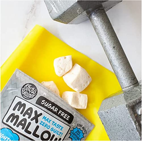 Max Mallow Sugar Free Marshmallows - Keto Friendly, Perfect for S'mores, Hot Chocolate, and Baking with Zero Sugar Snacks, Smores Mct Oil Zero Sugar Marshmellow Marshmallow Lightning Vanilla, 3 Pack