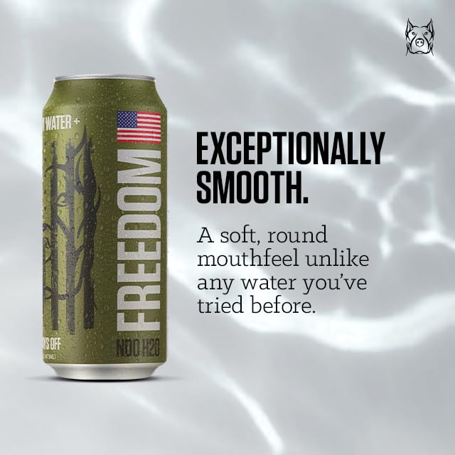 NO DAYS OFF Premium Water+ | Limited FREEDOM Edition (16oz Still (Pack of 12))