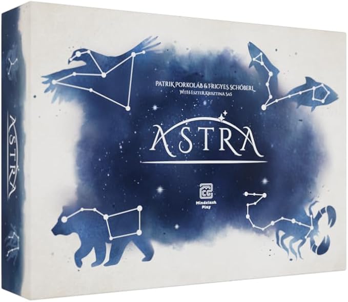 Games Astra - Constellation Discovery Base Game for 2-5 Players | Tactical Bidding & Star Exploration | Quick to Learn, Great for Families