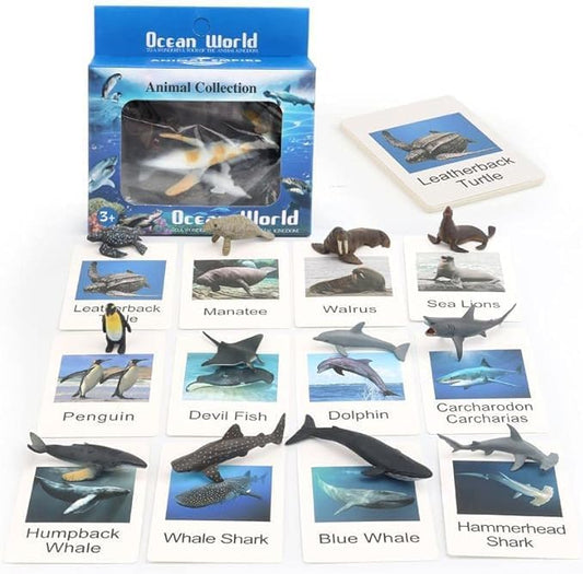 Montessori Animal Match Game Cards Marine Animal Matching Montessori Language Materials Toddlers Preschool Educational Learning Toys