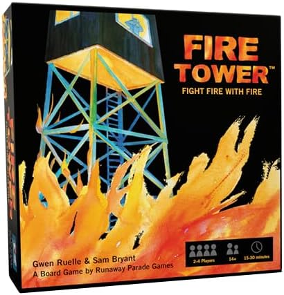 Fire Tower Board Game Standard Edition - Fight fire with fire in This Fast paced Competitive Game | Easy to Learn | 15-30 min