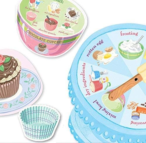 eeBoo Cupcake Spinner Game, Green