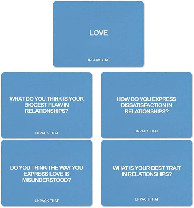 Love Deck Relationship Cards for Couples and Dating - Real Questions About Love and Relationship That Matter